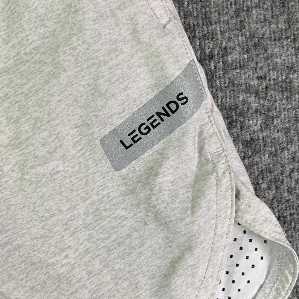 LEGENDS Luka Shorts Men Large Gray Liner 2 In 1 Performance Stretch Gym Running - Picture 2 of 9